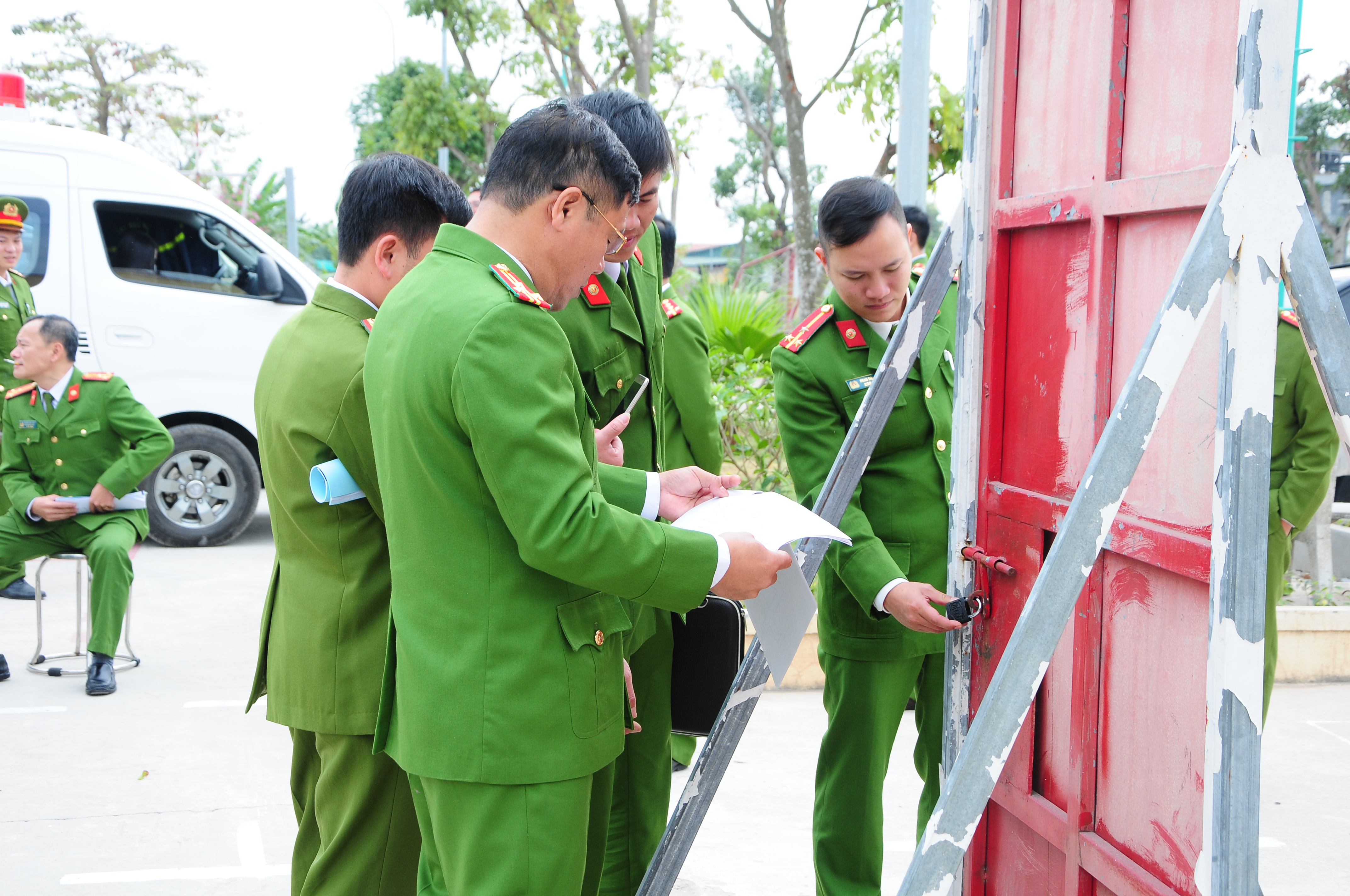 Đội phòng cháy và cứu nạn, cứu hộ khu vực Núi Đèo: Tổ chức thực tập 77 phương án chữa cháy